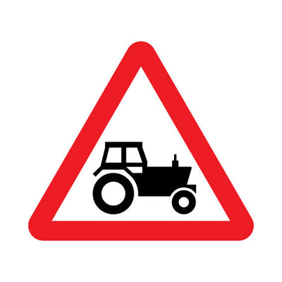 Slow-moving Farm Vehicles - Landscape Sign UKT036 UKT LN1