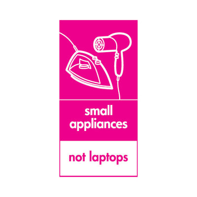Small Appliances Disposal - Not Laptops V3 - Portrait Sign ER034 ER PT2