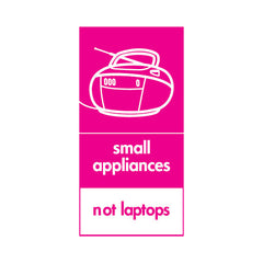 Small Appliances Disposal - Not Laptops V4 - Portrait Sign ER035 ER PT2