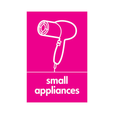 Small Appliances Disposal V1 - Portrait Sign ER023 ER PT1