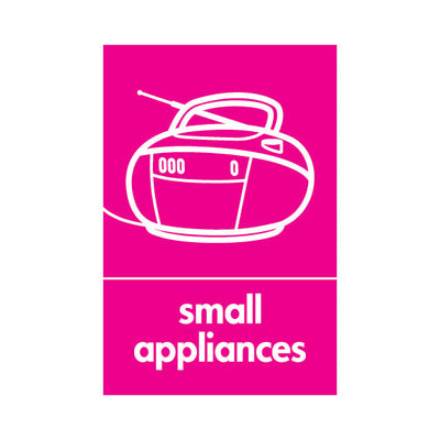 Small Appliances Disposal V4 - Portrait Sign ER026 ER PT1