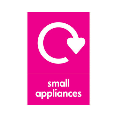 Small Appliances Recycling - Portrait Sign ER010 ER PT1