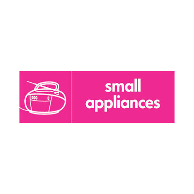 Small Appliances (v4) & Icon - Landscape Sign ER092 ER LN3