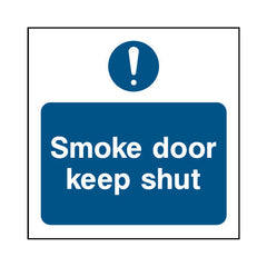 Smoke Door Keep Shut - Square Sign FP029 FP SQ1