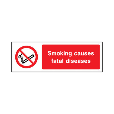 Smoking Causes Fatal Diseases - Landscape Sign SP020 SP LN3