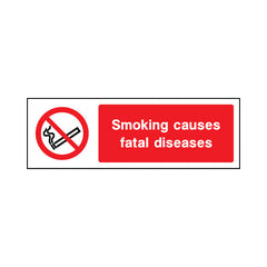 Smoking Causes Fatal Diseases - Landscape Sign SP020 SP LN3