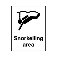 Snorkelling Area - Portrait Sign WS027 WS PT1