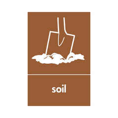 Soil With Large Icon - Portrait Sign - PT1 BMR030 BMR
