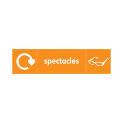 Spectacles Recycling & Icon - Landscape Sign OR028 OR LN3