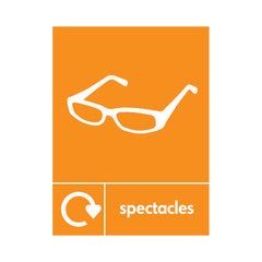 Spectacles Recycling & Icon - Portrait Sign OR038 OR PT1