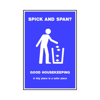 Spick And Span? Good Housekeeping - Portrait Sign SAP016 SAP PT1