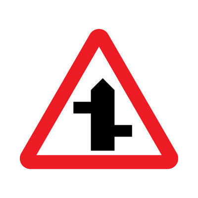 StaggeRed Junction (left First) - Landscape Sign UKT028 UKT LN1