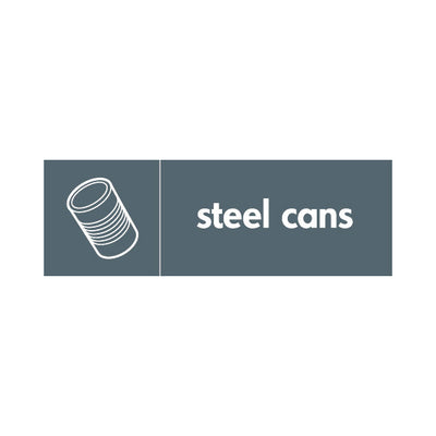 Steel Cans & Icon - Landscape Sign MR021 MR LN3