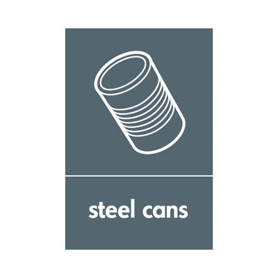 Steel Cans & Icon - Portrait Sign MR053 MR PT1