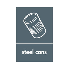 Steel Cans & Icon - Portrait Sign MR053 MR PT1