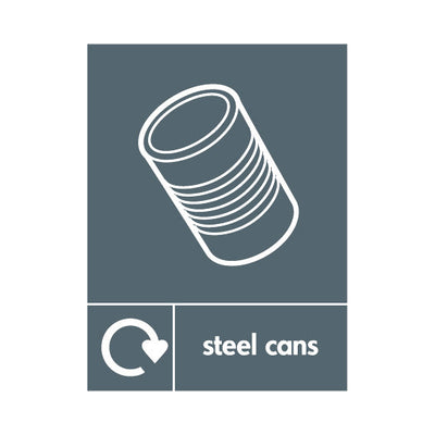 Steel Cans & Icon Recycling - Portrait Sign MR064 MR PT1