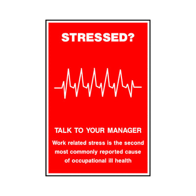 Stressed? Talk To Your Manager - Portrait Sign SAP009 SAP PT1