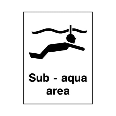 Sub - Aqua Area - Portrait Sign WS024 WS PT1