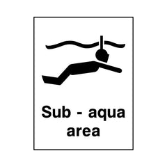 Sub - Aqua Area - Portrait Sign WS024 WS PT1