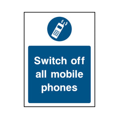 Switch Off All Mobile Phones - Portrait Sign MG037 MG PT1