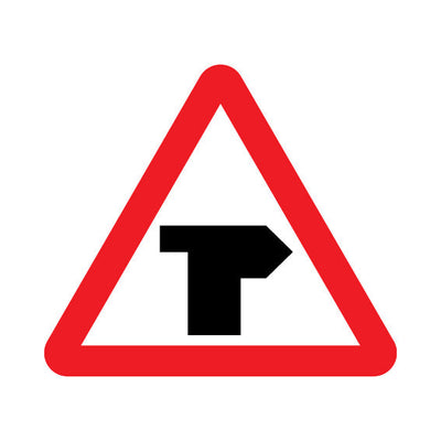T-junction With Priority Over Vehicles From The Left - Landscape Sign UKT025 UKT LN1