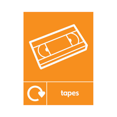 Tapes Recycling & Icon - Portrait Sign OR039 OR PT1