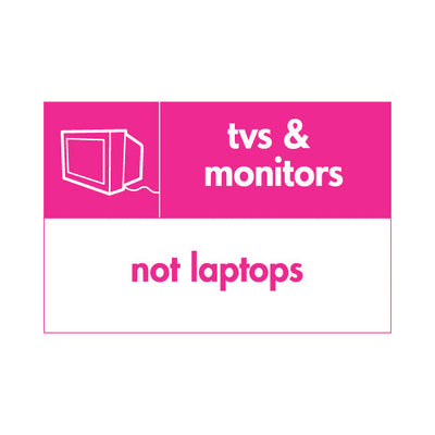 Telecoms & Computers Icon (v2) - Not Monitors Or Laptops - Landscape Sign ER122 ER LN1