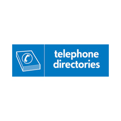 Telephone Directories & Icon - Landscape Sign PAP015 PAP LN3