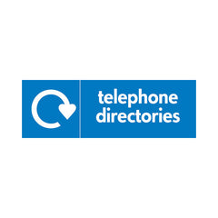 Telephone Directories Recycling - Landscape Sign PAP006 PAP LN3
