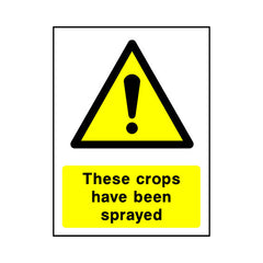 These Crops Have Been Sprayed - Portrait Sign - PT1 CA034 CA
