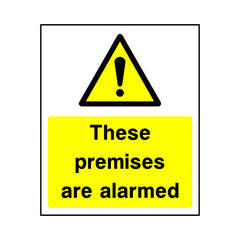 These Premises Are Alarmed - Portrait Sign S022 SE PT1