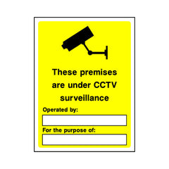 These Premises Are Under CCTV Surveillance - Operated By - Portrait Sign S006 SE PT1
