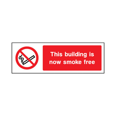 This Building Is Now Smoke Free - Landscape Sign SP031 SP LN3