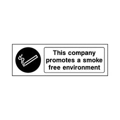 This Company Promotes A Smoke Free Environment - Landscape Sign SP072 SP LN3
