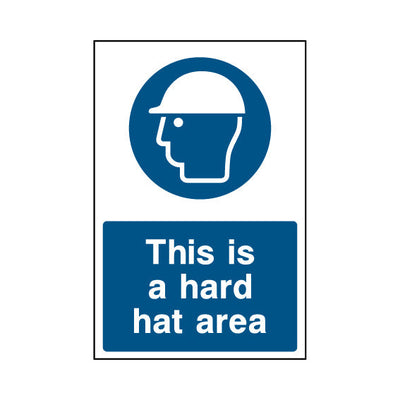 This Is A Hard Hat Area - Portrait Sign - PT1 CN038 CN