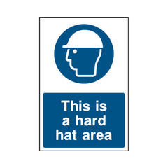 This Is A Hard Hat Area - Portrait Sign - PT1 CN038 CN