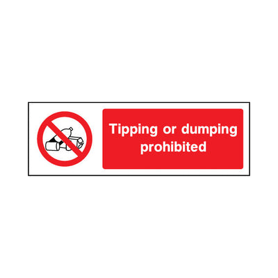 Tipping Or Dumping Prohibited - Landscape Sign GP026 GP LN3