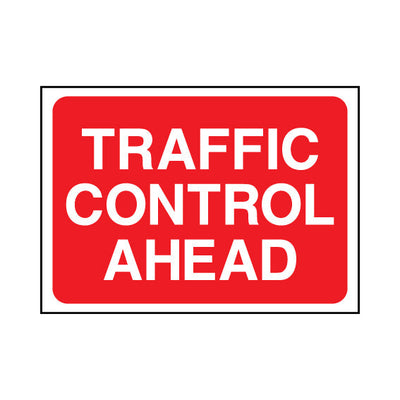 Traffic Control Ahead - Landscape Sign TRTW014 TRTW LN1