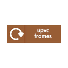 UPVC Frames - Recycling Symbol - Landscape Sign - LN3 BMR005 BMR