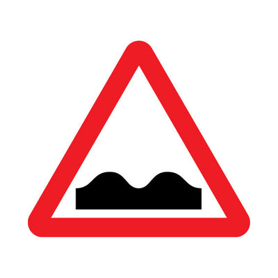Uneven Road Warning (UK Traffic) - Landscape Sign UKT001 UKT LN1