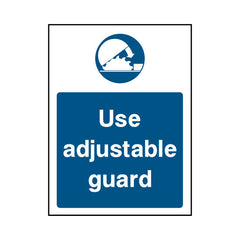 Use Adjustable Guard - Portrait Sign MG031 MG PT1