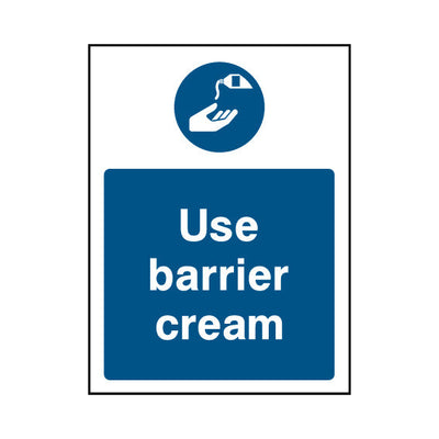 Use Barrier Cream - Portrait Sign PPE044 PPE PT1
