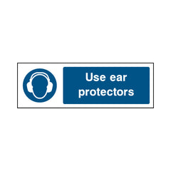 Use Ear Protectors - Landscape Sign PPE009 PPE LN3