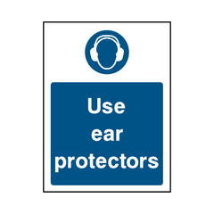 Use Ear Protectors - Portrait Sign PPE033 PPE PT1