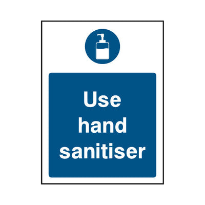 Use Hand Sanitiser - Portrait Sign FPH034 FPH PT1