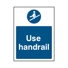 Use Handrail - Portrait Sign MG045 MG PT1