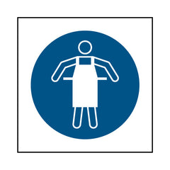 Use Protective Apron - Apron Icon - Square Sign PPE059 PPE SQ1