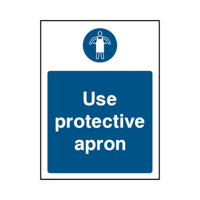 Use Protective Apron - Portrait Sign FPH006 FPH PT1