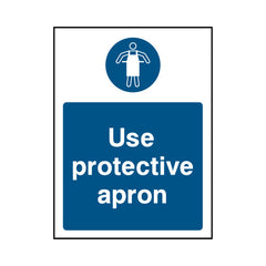 Use Protective Apron - Portrait Sign v2 PPE045 PPE PT1