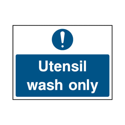 Utensil Wash Only - Landscape Sign FPH036 FPH LN1